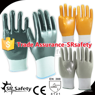 SRSAFETY Guantes de trabajo de calidad superior de nitrilo